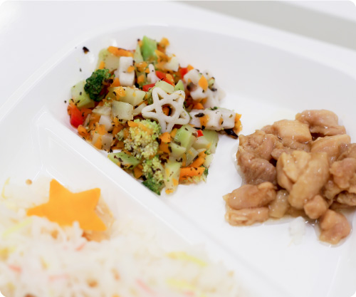 安全でおいしいこだわりの食事